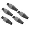 5 Sets Pneumatic Fitting Air Coupler Quick Connector Type C Self Locking Female Thread(SF+PF20 )