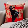 Chinese martial arts star JJackie Chan Cushion Cover Pillowcase Antidustmite Invisible Zipper Short Plush Sofa Cushion
