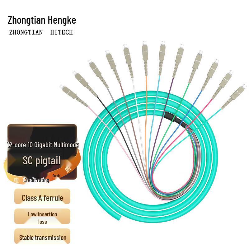 Zhongtianhengke 12-Core Fiber Optic Bundled Pigtail
