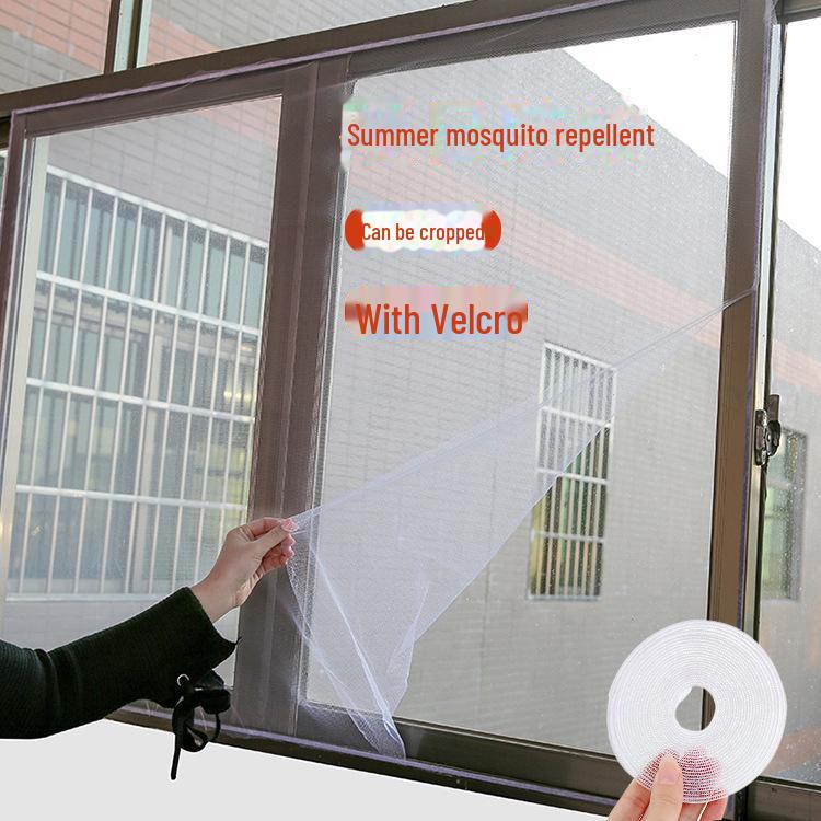 Съемная сетка на окно, вырезаемая по размеру своими руками, с самоклеящейся липучкой – защита от комаров и сдержанный дизайн