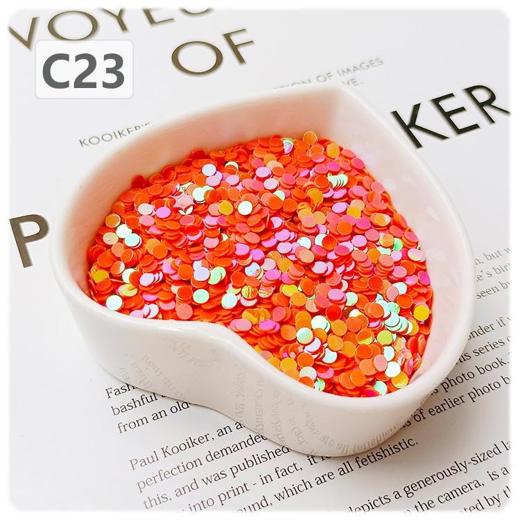 Cute 3mm Mini Size Colorful No Hole Pvc Round Sequins Nail Art Hair Ornament Decoration Diy Accessories