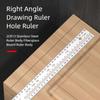 Многофункциональный стальной столярный инструмент: Направляющая под углом 45° и угольник для разметки 90° - Улучшения для точной разметки и измерения