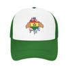 Pride of bolivia flag in my heart Custom Mesh Baseball Caps For Womens  High-end Male Beach Golf Hat Snapback Cap