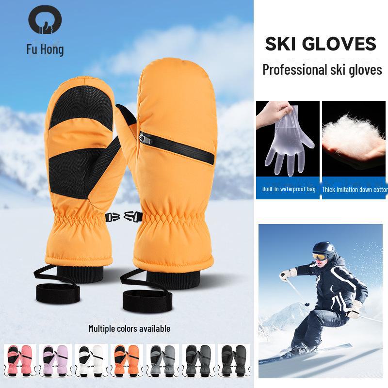 Waterproof Warm Ski Gloves for Men & Women - Winter Outdoor Mountaineering & Cold-Proof Gear