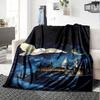 1pc Hogwarts Owl Flannel Blanket Soft Warm Throw for Home, Office, Travel, All-Season Cozy Bedding Gift L1482