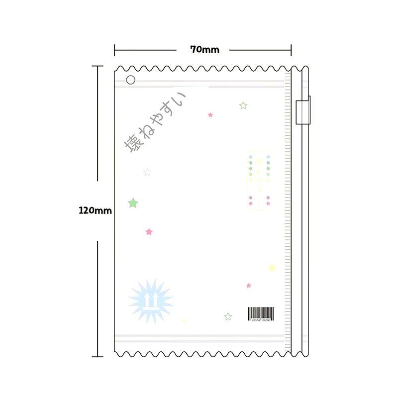 1Pc Cute Transparent Candy Bag Props Badge Storage Display Bag Pendant Protective Shell Card Sleeves Holder Bag