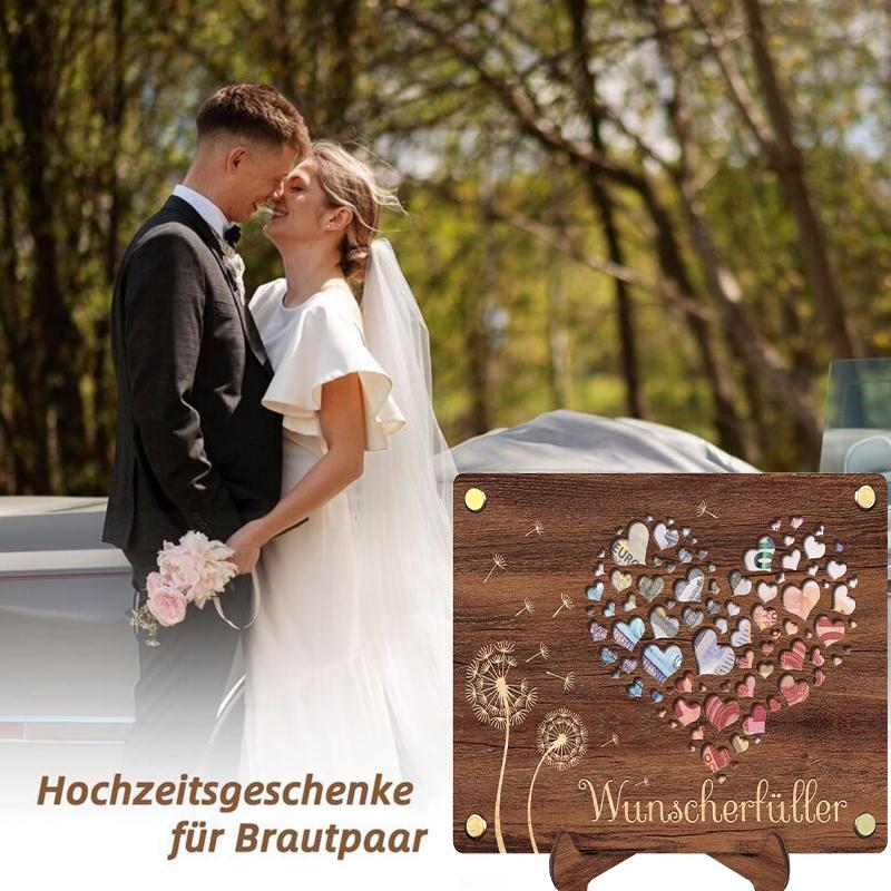 1PC Birthday/Wedding Friend Friendship Gifts Graduation DIY Wooden Photo Frame With Bracket Creative Greeting Card Money Clip