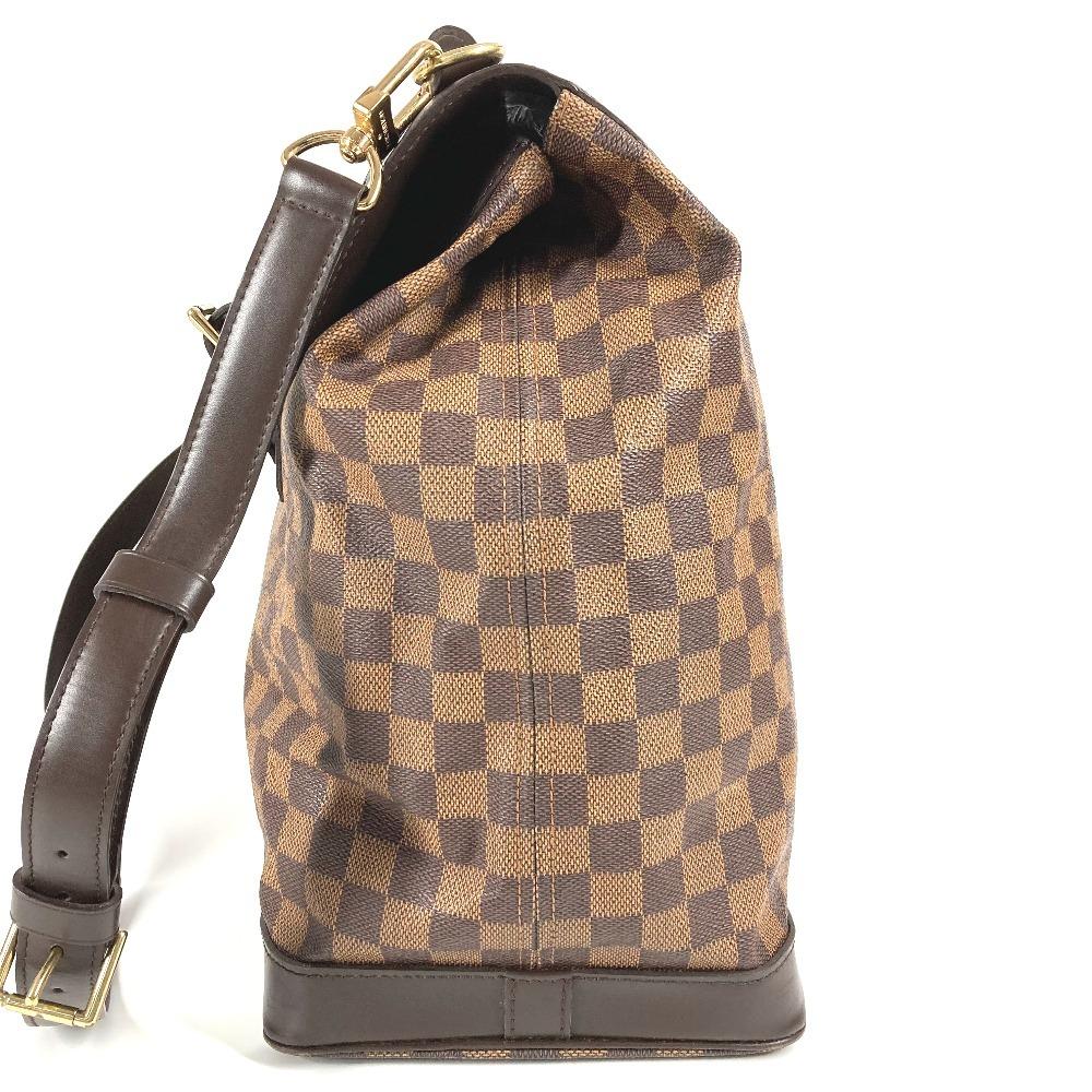 Louis Vuitton N41120 Damier West End GM Сумка ручная Сумка на плечо Коричневый Эбеновый