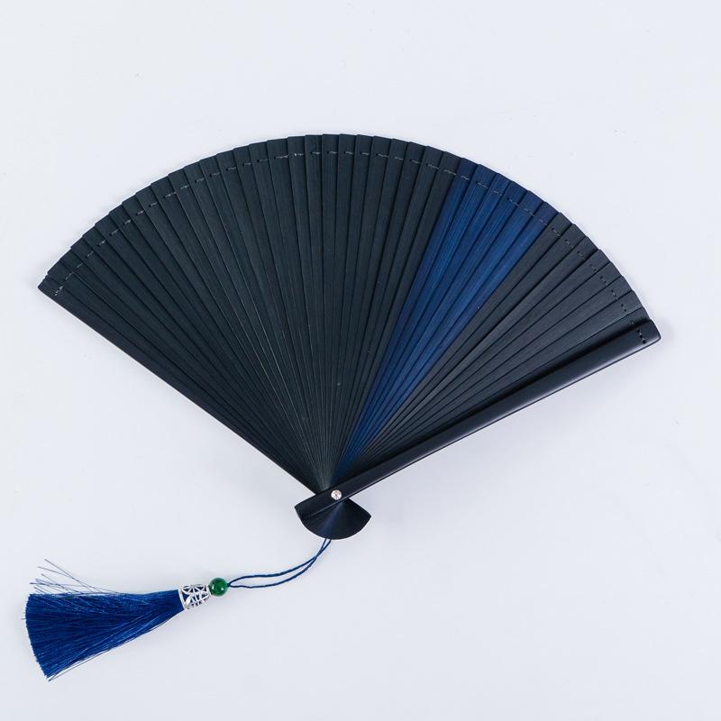 Бамбуковый складной веер в китайском стиле для танцевальной вечеринки, шоу, реквизит, художественное ремесло, подарок