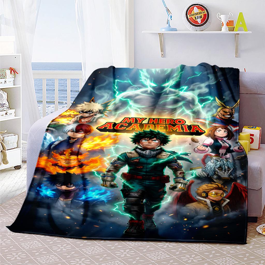 Hero Academia Anime Blanket Soft Comfortable All Seasons Suitable Sofa Office Nap Travel Festive Gift