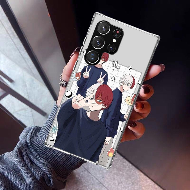 Todoroki Shoto MHA My Hero Phone Case For Samsung Galaxy S26 S25 Edge S24 S23 Ultra S22 Plus S21 S20 FE Soft TPU Back Cover Fund