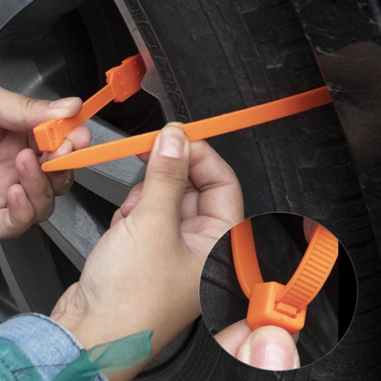 20/30 шт. Автомобильные цепи противоскольжения Превосходное сцепление Быстрая простая установка Крепление на стяжках Снег на шинах