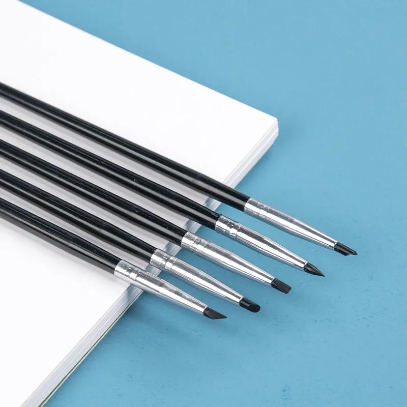 5 шт. Художественные силиконовые кисти DIY Инструменты для ногтей Цветовые формирователи Кисти для рисования Моделирование скульптуры из глины Резиновый наконечник Художественные принадлежности