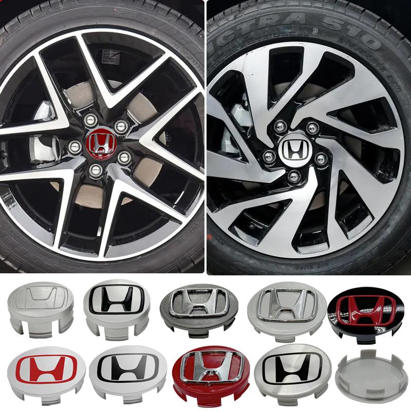 58/62/69mm Car Tyre Wheel Center Hub Cap Badge Sticker Car Accessories For Honda Civic Fit Jazz Accord Pilot Stepwgn CRV BRV