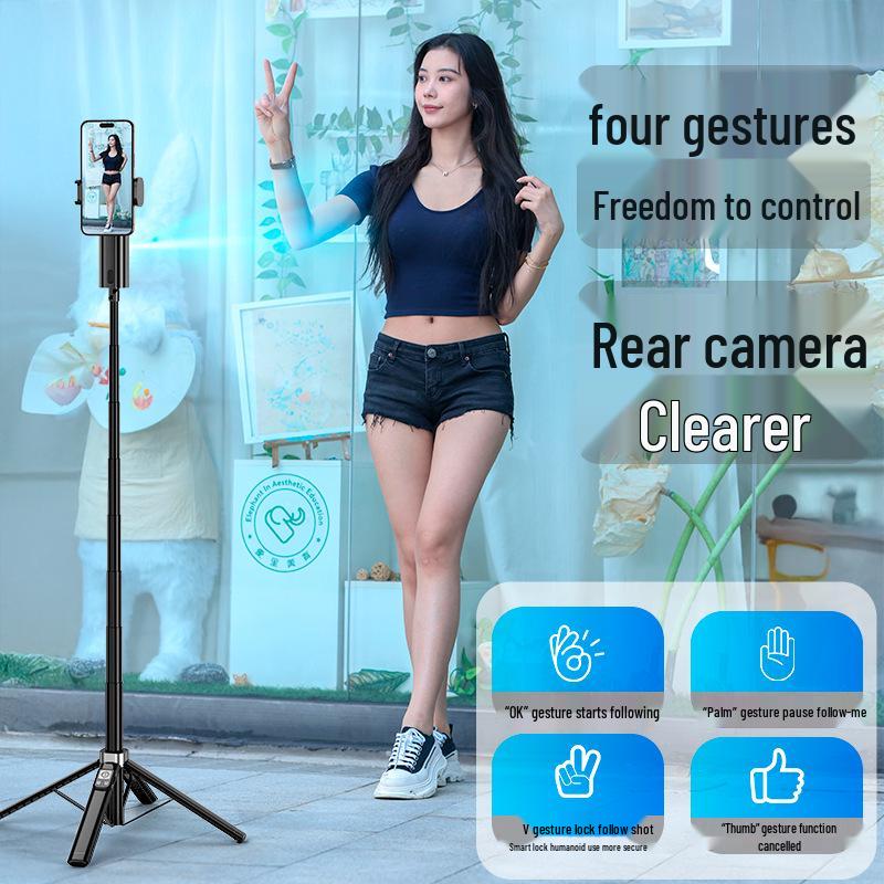 Умный селфи-штатив с AI-слежением на 360° для прямых трансляций и путешествий