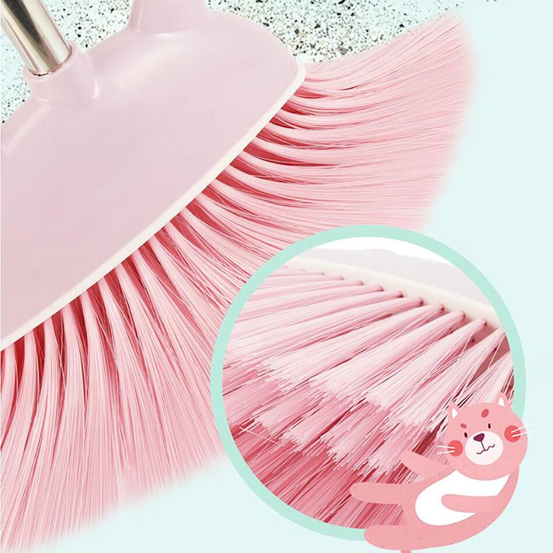 1 Set Cartoon Flexible Bristles Kids Pretend Play Toddlers Indoor Outdoor Floor Sweeping Tool Kit Mini Children Broom Dustpan