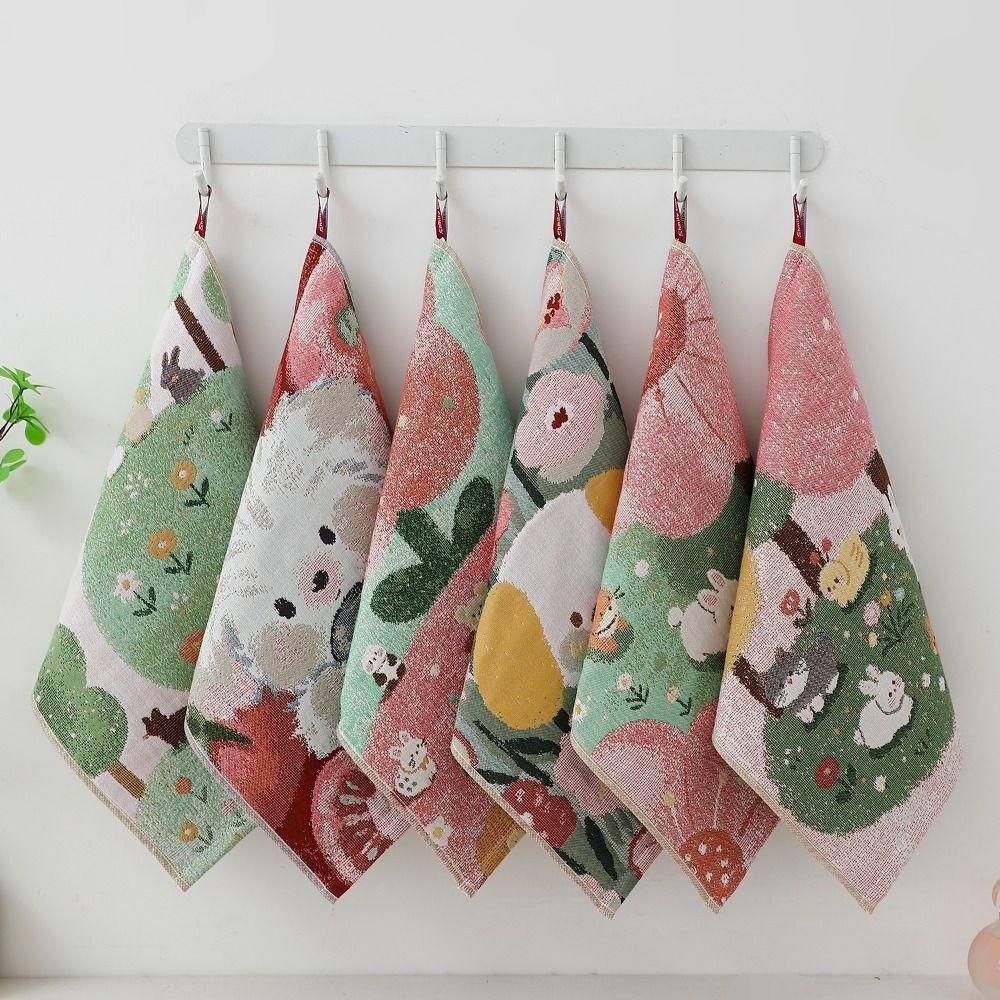 34x40cm Handkerchief Towel Cartoon Kitchen Towel High Quality Large Hand Towel Home Restaurant