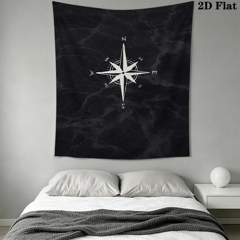 Compass Pattern Home Decor Tapestry, Wall Hanging, Decorative RV Wall Cloth.MGT0918625