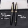 Biggest Size MB 149 Piston Fountain Pen Large Holder Number 8 Nib F Copper Piston System 50# Tip