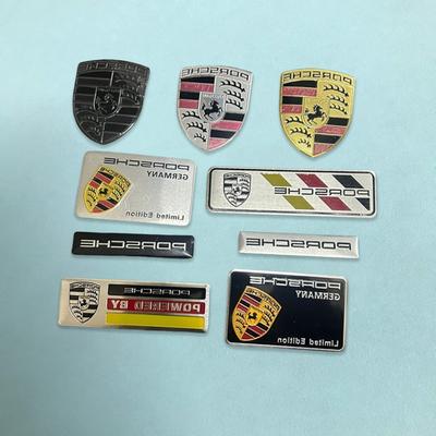 Для Porsche Cayenne Panamera Macan 911 Taycan Boxster Cayman 918 Pajun Автомобиль 3D Алюминиевая Наклейка-Бейдж Декор Кузова Багажника