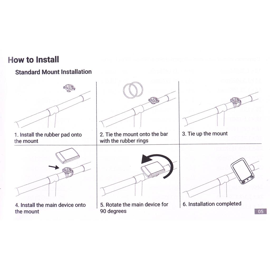 Bike Computer GPS Wireless Waterproof ANT+ Sensor and BT 2.3in Altitude Gradient Heart Rate
