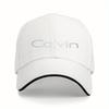 Серебристая кепка для фитнеса и бега с узором из букв Calvin