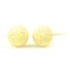 K18 Yellow Gold Flash Ball Earrings 5mm 1 Pair for Both Ears Stardust Made In Japan Nickel Free Yokomountain (Fitted Back)