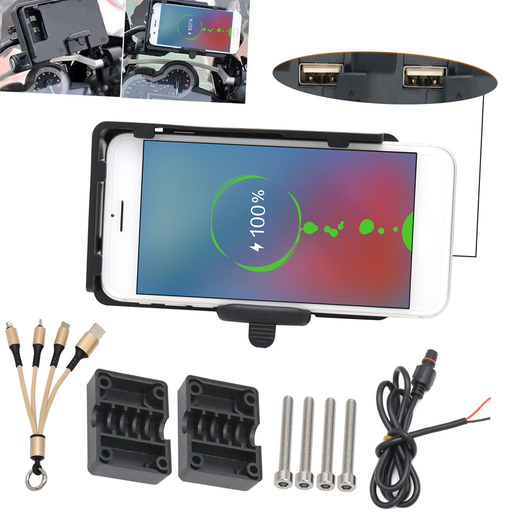 Замена навигационного кронштейна для мобильного телефона с беспроводным зарядным устройством для BMW R1200GS, Honda CRF1000L Africa