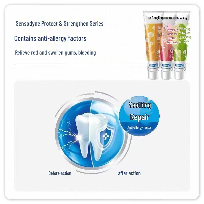 Lengsuanling Toothpaste 5-Pack with Toothbrushes