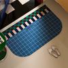 Medieval Bauhaus Soft Diatom Mud Floor Mat Bathroom Floor Mat Bathroom Door Water-Absorbing Quick-Drying Dirt-Resistant Non-Slip Mat
