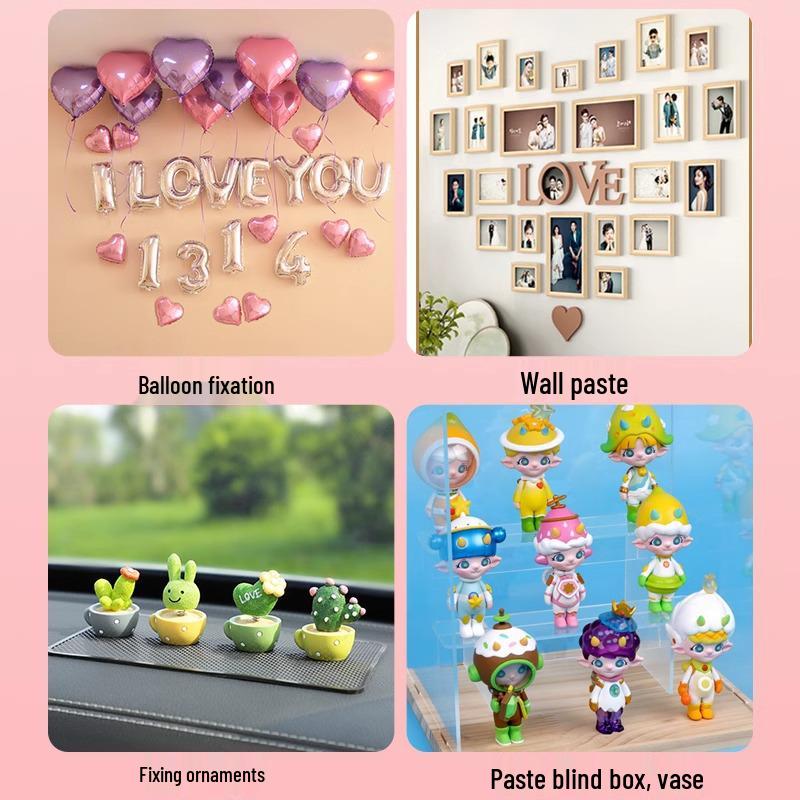 Прозрачные двусторонние клейкие точки для воздушных шаров – безопасные для стен, не оставляющие следов наклейки для свадебного декора.