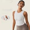 Women's High-End Nude Sleeveless Yoga Vest for Outdoor and Summer Fitness