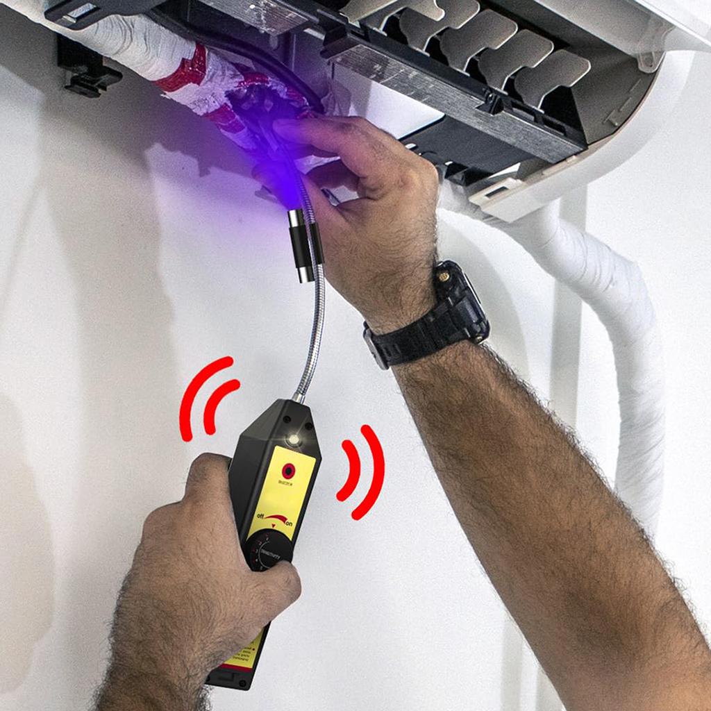 Детектор утечек фреона Детектор утечек галогена хладагента Кондиционер R22 R410A R134A R1234YF Тестер газа ГХФУ Инструмент обнаружения