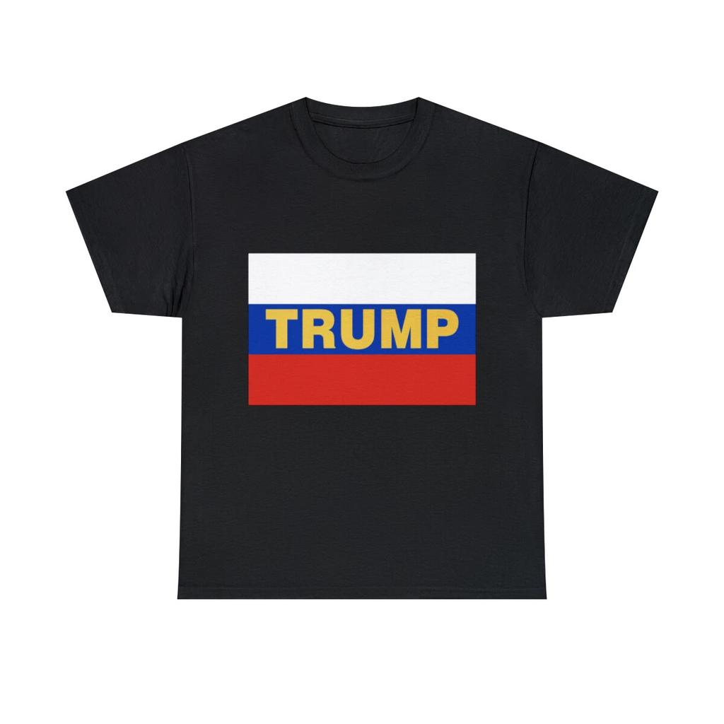 Trump Russian Flag Graphic Tee Shirt, S-5XL