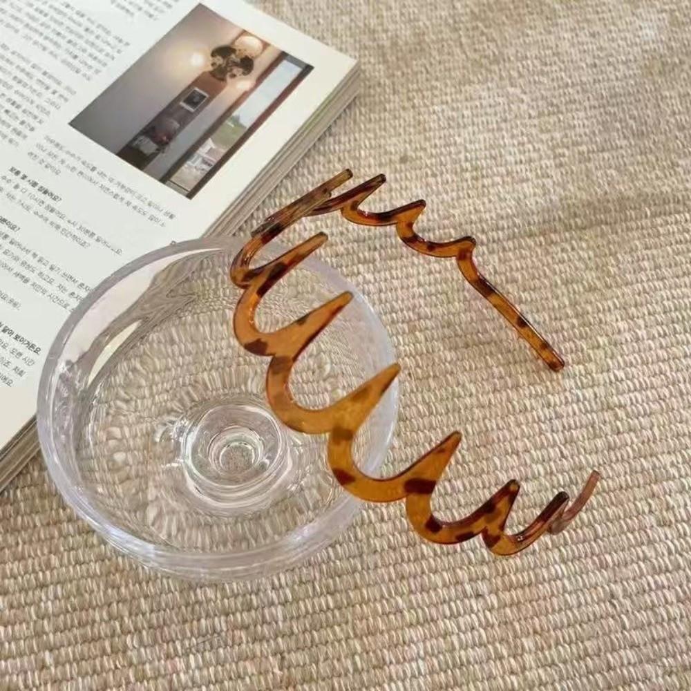 U Shape Wavy Hairband Elastic High Cranium Headband Fashion Hair Hoops  for Women Girls