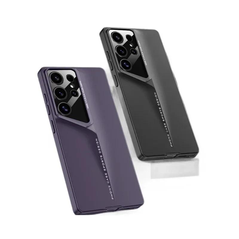 Пластиковый жесткий чехол для телефона Samsung Galaxy S24 FE S25 Plus S22 S23 S25 Ultra, защитный матовый противоударный чехол для объектива