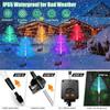 7-Color Solar Lawn Light 5-Layer Christmas Tree Lights LED Courtyard Landscape Lights Waterproof Street Decorative Lights