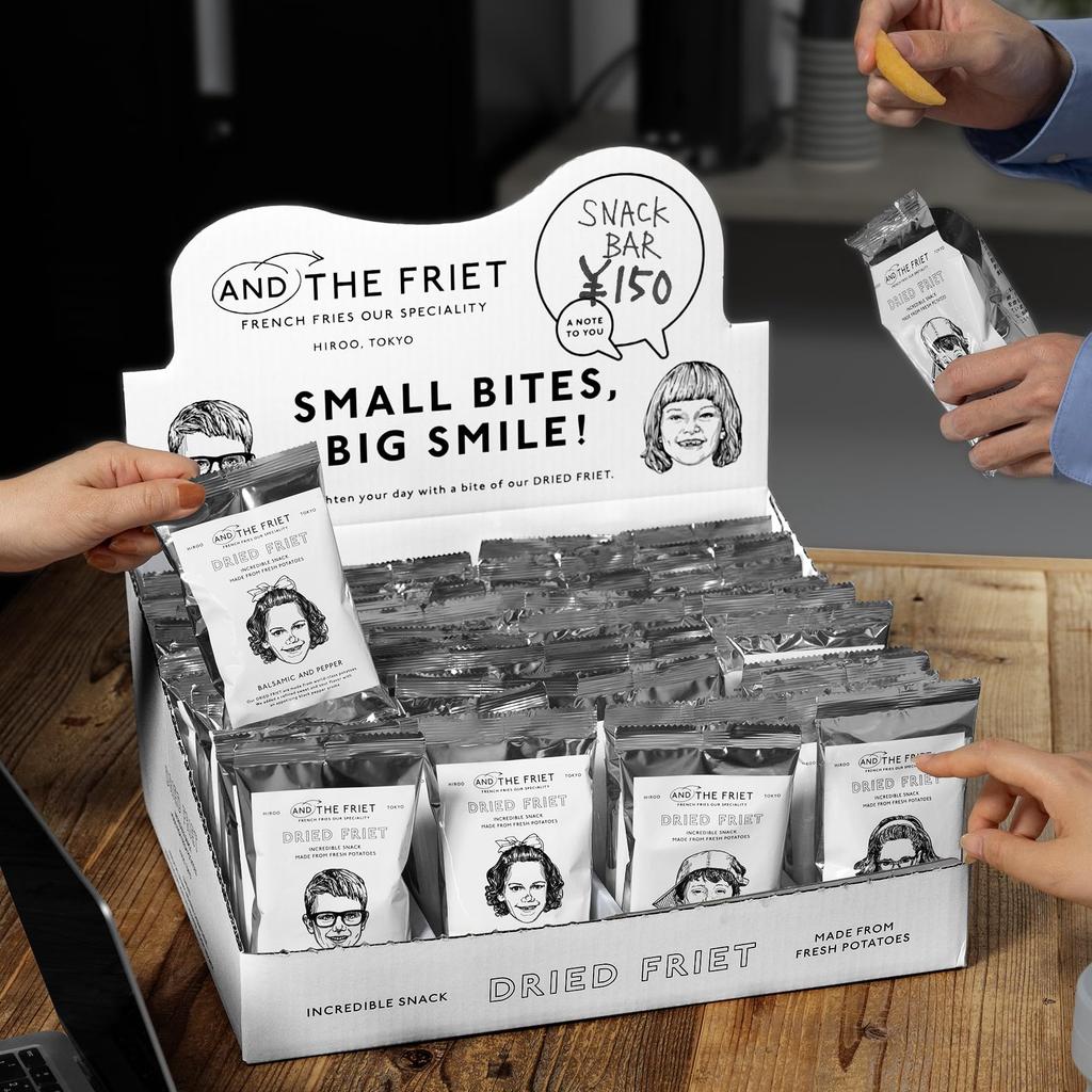 DRIED FRIET Mini 48 Pieces the Frit Dried Gift Box Tokyo Souvenir Potato Chips Western Sweets Present Official [And - Frit]