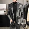Top Quality Autumn Blazers Men Slim Fit British Plaid Formal Suit Jacket Male Party Wedding Business Slim Fit Casual Coat Tuxedo