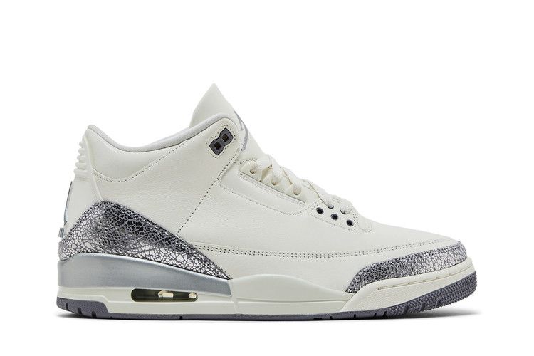 Jordan 3 Ретро Парус Цементно-серый (Женский)