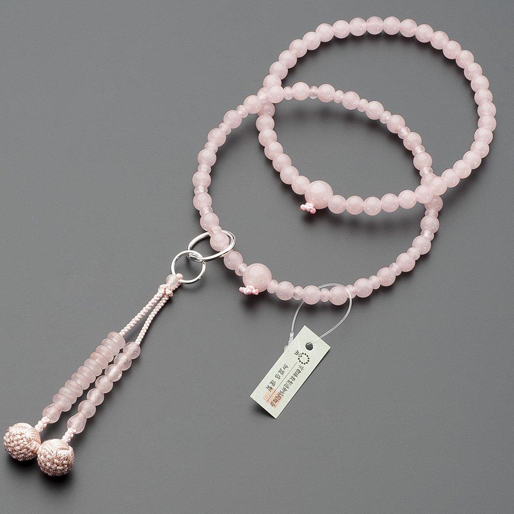 Buddhist altar shop Takita Shoten Prayer beads Jodo sect authentic rosary beads Red crystal Jodo pure silk Hanabon tenbo Kyoto main daily rosary by
