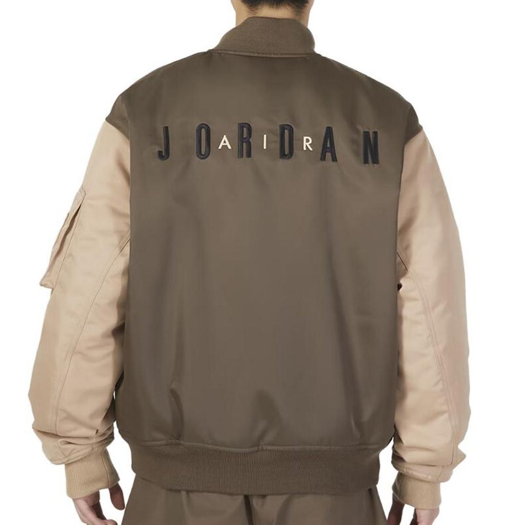 Jordan Jackets Men's Brown Baseball Collar Moderate Pilot DV7613-274