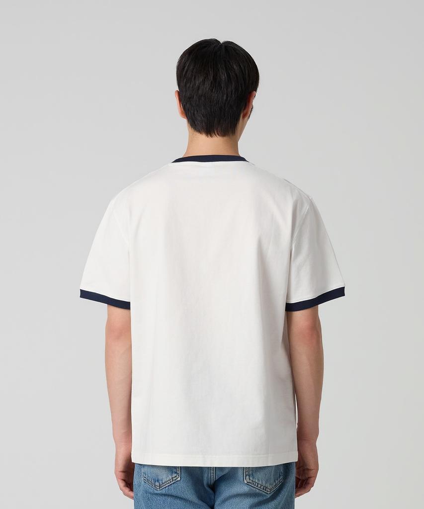 CHAMPION Graphic Print Ringer T-Shirt White