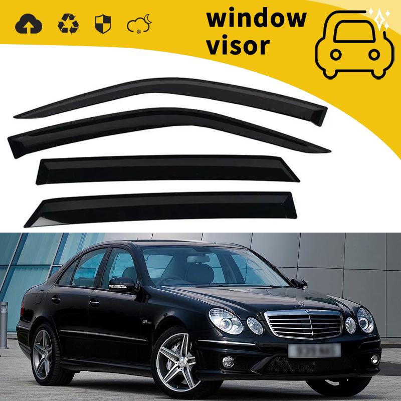 Модифицированные оконные дефлекторы (ветровики) для Mercedes-Benz W210, W203, W211, W140 (1996-2002)