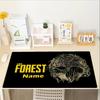 Custom Name The Forest Theme Mouse Pad, Non Slip Rubber Base, Multifunctional Office & Home Decor, Perfect for Workspace Personalization.