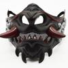Dress Up Samurai Cosplay Mask Cosplay Half Face Mask Toy Cosplay Red Prajna Mask  Show