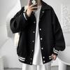 Baseball Uniform Coat Men's Fashion Fashion Brand Solid Color Lapel Jacket Coat