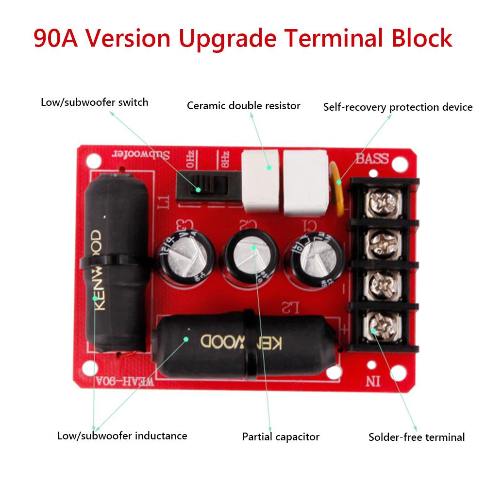 Разделитель частот динамика Стерео кроссовер Низкочастотный динамик 40 Гц-400 Гц Разделитель сабвуфера Стерео DIY Аудио кроссовер