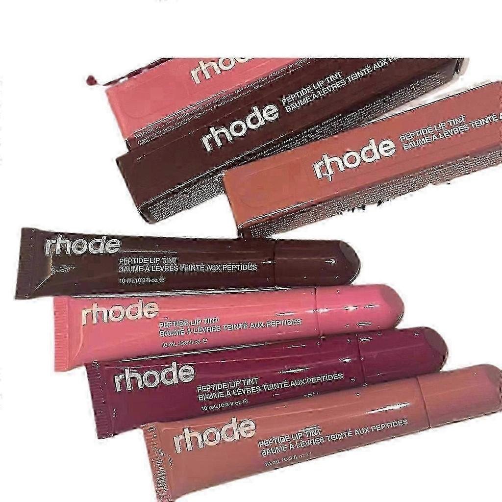 Rhode Hailey colored peptide lipstick, Ribbon lipstick