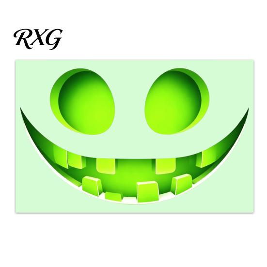 Halloween Ghost Face Decorations Glow in The Dark Sticker, Self-adhesive Shape Decals, Waterproof Luminous Wall Decals PVC Stickers, for Walls Toilets
